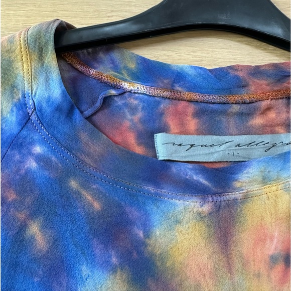 Raquel Allegra - Rainbow Tie Dye Raglan Blouse - Silk - 1/S - Picture 12 of 12